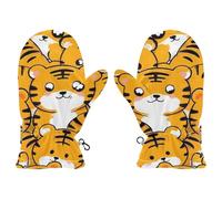 Amooorous Cute Cartoon Tigers cute toddler girl mittens age 4-5 baby girl gloves guantes para el frio S 2-4