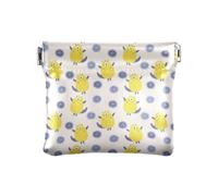 Amooorous Cute Cartoon Yellow MonstersWomen's Leather Coin Change Purse Convenient Change Wallet for Woman Girl, Cute cartoon yellow Monsters, One Size