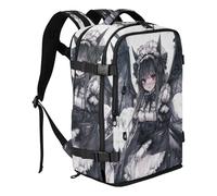Amooorous Demon Anime Evil Maid College Backpack Water Resistant Lightweight Travel Bag Men 15.6 Inch Laptop Bag for Women & Men Outing Work Family Travel mochilas para la escuela 20L