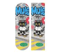 Amooorous design grip tape for skateboards Tear-proof longboards grip tape Skateboard Doodle Graffiti Cartoon Cat