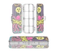 Amooorous Designed Clear Pencils Box Graffiti Cool Doodle Poison