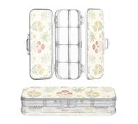 Amooorous Designed Clear Pencils Box William Morris Vintage Floral Designs