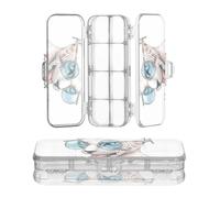 Amooorous Designed Plastic Pencils Box Clear Hairless Cat This Bites