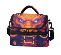Amooorous Double-Layer Insulated Lunch Box Chinese-Style Red Dragon