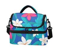 Amooorous Double-Layer Lunch Bag Summer Fresh Vivid Flowers