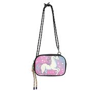 Amooorous Dreamy unicorns Magical Side Purse Crossbody for Women Fashion with Adjustable Strap Small Black Purses Take a walk carteras para mujer elegantes