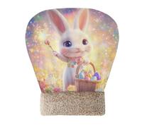 Amooorous Easter Cartoon Cute White Egg Rabbit Cat Bed Cave Bag for Indoor Pets Pet Mat Pad Sack Winter Cozy Semienclosed