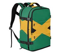 Amooorous Flag Jamaica Work Backpack Stylish Laptop Backpack Women Laptop Bag 15.6 Inch for Women & Men Outing Work Family Travel mochila para hombres 20L