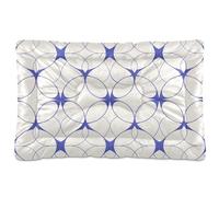 Amooorous Flat Geometric Pattern Ruyi Purple Washable Dog Cat Bed Non-Slip Soft Comfortable Dog Cat Bed for Medium/Large Dogs 36" x 24"