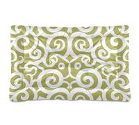 Amooorous Flat Geometric Pattern Vine Scroll Yellow Washable Dog Cat Bed Soft Anti-Slip Pet Bed for Medium/Large Dogs 36" x 24"