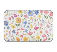 Amooorous Fresh Safari Spring Flowers Summer Cooling Dog Blanket Self Cooling mat for Dogs for Kittens Outdoor Cordless Camas frias para Perros M
