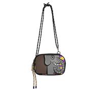 Amooorous Funny Grey Elephant Sling Bags Crossbody for Mens Beauty with Credit Card Slots Over The Shoulder Purse Take a walk bolsa para mujer