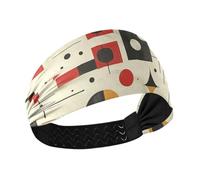 Amooorous Geometric Non-Slip wide headband Elastic hairband for Cycling Volleyball Running bandas para el cabello de mujer
