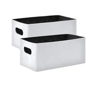 Amooorous ghosts White Solid Color Pure Plain foldable Felt fabric cube storage bins for house little fabric cube storage bins