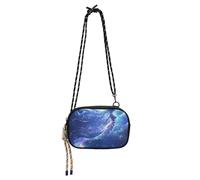 Amooorous Glitter Blue Mysterious Beautiful Mermaid Cute Crossbody Bags for Women Practical with Adjustable Strap Small Shoulder Bag Walk the dog bolsas elegantes para mujer