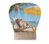 Amooorous Golden Retriever Dog on The Beach Cat Bed Cave Bag for Cats Tunnel Hideaway Cold Weather Comfortable Self-Warming