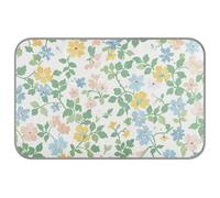 Amooorous Green Crushed Flower Summer Cooling mat for Dog Self Cooling Dog Blankets for Large Dogs for Chicken Cats Indoor Cordless tapete refrescante para mascotas M