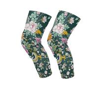 Amooorous Green Flowers and Dragons protective Knee pads knee sleeve，snowboard，dancing