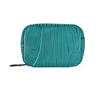 Amooorous Green Wood Annual Grain medication bags with Detachable Compartments attachable pill organizer for purse
