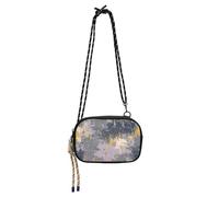 Amooorous Grey Mottled Retro Side Purse Crossbody Mens Trendy with Credit Card Slots Cell Phone Bag Date bolso impermeable para mujer