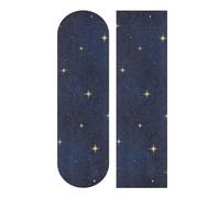 Amooorous grip tape designs skateboard Grippy scooter griptape Navy Blue Gold Starry Night