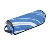 Amooorous Hair Tool Travel Bag with Iron Mat Waterproof Flat Curling Irong Travel Organizer for Flat Irons, Straighteners, Curling Irons, Blue Wave Portable Travel Essentials, Blue wave, One Size