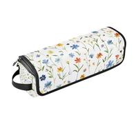 Amooorous Hair Tools Travel Bag with Iron Mat Waterproof Curling Iron Travel Case for Curling Iron Straightener Flat Hair Dryer, Kingdom Of Shattered Flowers Women Essentials Storage, Kingdom of