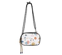 Amooorous Hand-drawn Minimalist Rainbow Hot Air Balloon Cartoon Womens Purses Crossbody for Womens Trendy with Credit Card Slots Over The Shoulder Purse Go shopping bultos de para mujeres