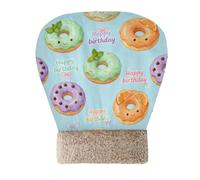 Amooorous Happy Birthday Cute Donut Bed Sleeping Bag for Cat for Indoor Cats and Mini Dogs Kittens' Sack Cold Weather Cozy Self Heating