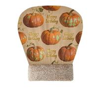 Amooorous Happy Birthday Orange Pumpkin Sleeping Bag Covered Cat Bed Perfect Shelter Pet Snuggle Sack Winter Soft Plush Semienclosed