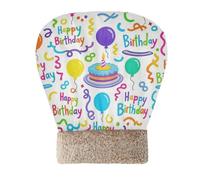 Amooorous Happy Birthday Ribbon Colorful Sleeping Bag for Cat for Indoor Cats for Small Dogs Kitten's Hideaways Winter Cozy Self Heating