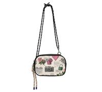 Amooorous Heart Locks Flowers Camera Retro West Crossbody Purse Men Beauty with Credit Card Slots Nylon Small Crossbody Phone Bag Go shopping bolso impermeable para mujer