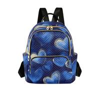 Amooorous Hearts Royal Blue 14 Inch lightweight, anti-theft diaper bag backpack women fashion for school&nurse