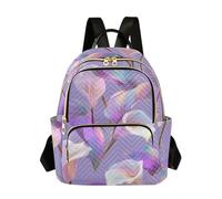 Amooorous Hologram Magic Calla Lily 14 Inch lightweight anti-theft backpack for women backpacks for college school&nurse