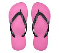 Amooorous Hot Pink Solid Color Pure Plain rubber flip flop for women soft ladies flip for Outdoor Swimming, Hiking, Travel walking