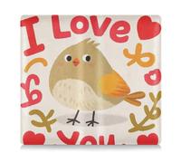Amooorous I Love Your Valentine Cartoon Bird Leather Car insurance and registration card holder Essential Car Wallet Case for ID, Driver's License, Key Contact Information Cards