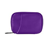 Amooorous Indigo Solid Color Pure Plain Purple medicine bag for purse with Detachable Compartments portable day pill organizer for purse