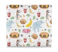 Amooorous Junk Food Animals Simple Leather Auto Registration Insurance & ID Card Holder Essential Wallet Case for Cards, Essential Document, Driver License Vehicle Paperwork, junk food animals simple,