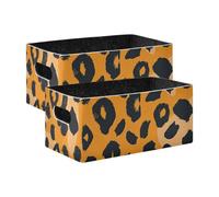 Amooorous Leopard Print folding Felt organizers and storage basket for nursery Decorativos organizers and storage basket