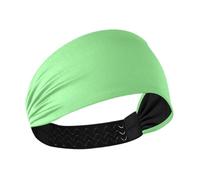 Amooorous Light Green Solid Color Pure Plain no slip wide headband Stretchy sweat for basketball tennis Football diademas para el pelo de mujer