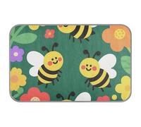 Amooorous Lovely Safari Bee Flower Summer cooling pad for dogs large Self Cooling blanket for dogs for chihuahua outdoor summer manta refrescante para perro M
