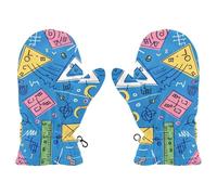 Amooorous Math Calculation warm mittens for kids snow gloves kids mitones para mujer M 4-6