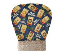 Amooorous Merry Christmas Gold Tarot Cards Cat Sleeping Bag Bed Cave for Indoor Cats Pet Snuggle Sack Winter Cozy Self-Warming