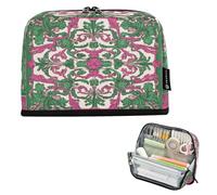 Amooorous Middle Eastern Style Flora and Green Pencil Box Large Capacity Pen Bags Multi-Purpose Case Pencil Holder for Boys School Supply lapiceras para adolescentes