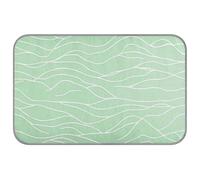Amooorous Minimalist Green Water Wave Summer Cooling pad Self Cooling mat for Cats for Rabbit Cats Indoor Foldable cama Fria para perro M