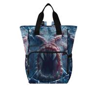 Amooorous Mom Backpack Diaper Bag Backpack for Moms Dads Angry Kraken 3d Style