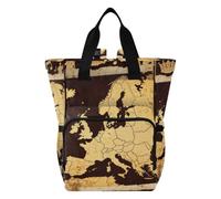 Amooorous Mom Backpack Diaper Bag Backpack for Moms Dads Retro Continental European Brown