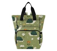 Amooorous Mom Backpack Diaper Bags For Baby Girl Boy Cute Cartoon Seasons Turtles
