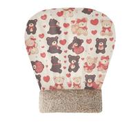 Amooorous Mr &mrs Bear Anime Valentine Cat Cave Bed for Indoor Cats Kitten's Mat Pad Sack Winter Cozy Self Heating