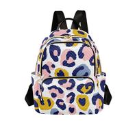 Amooorous Naughty Ocean Leopard Colorful 12.5 Inch multipurpose backpack for women work backpack for travel&work